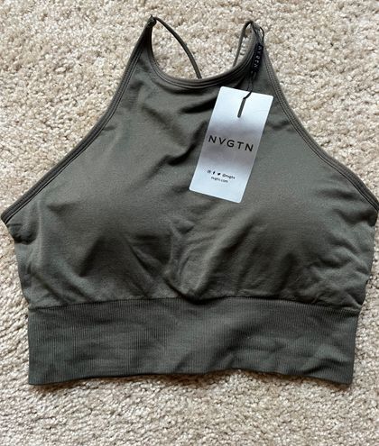 NVGTN Khaki Green Embrace Seamless Bra Size M - $32 New With Tags