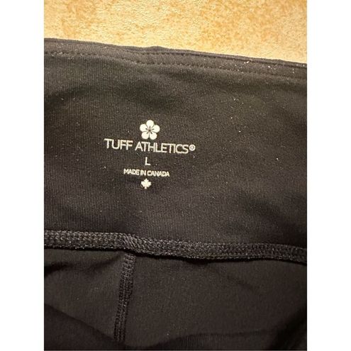 Tuff Athletics Women's Pull-On Stretch Workout Cropped Leggings Black Size  Large - $26 - From Melissa
