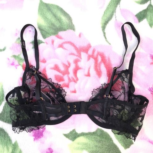 Victoria's Secret, Intimates & Sleepwear, Vs 34c Black Sheer Lace Unlined  Underwire Bra