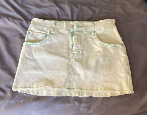 Teta Mini Denim Skirt Green / L