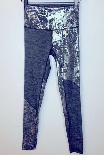 Lululemon Wunder Under Hi-Rise Tight 28 Crinkle Heather Brindle Shine Foil  6