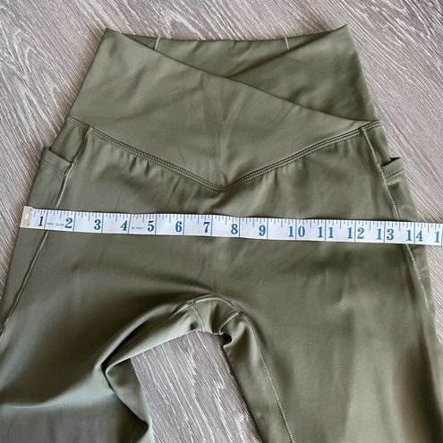 Halara Patifoff Crossover Leggings Womens Extra Small Loden Green