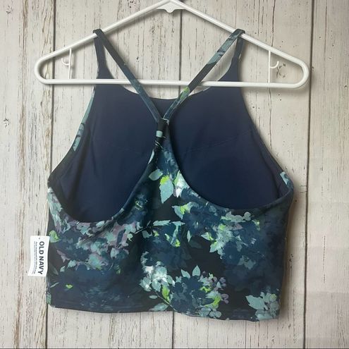 Old Navy Active Womens Multi-color Print Powersoft Sports Bra Sz L Size L -  $30 New With Tags - From Thrifty