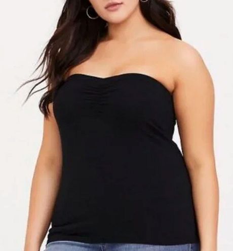 Faux Leather Strapless Top, Torrid