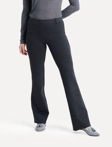 BETABRAND CHARCOAL GRAY Boot-Cut Classic Dress Yoga Pants Size L