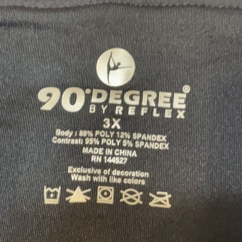90 Degree by Reflex Polar Flex Black Poly Spandex fleece legging Sz 3X -  $56 New With Tags - From Earlisha