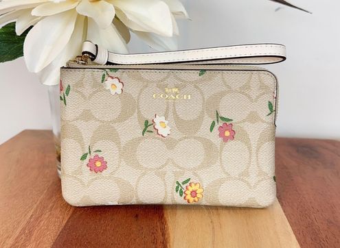 Coach Outlet Phone Wallet in Signature Canvas with Nostalgic Ditsy Print - Multi