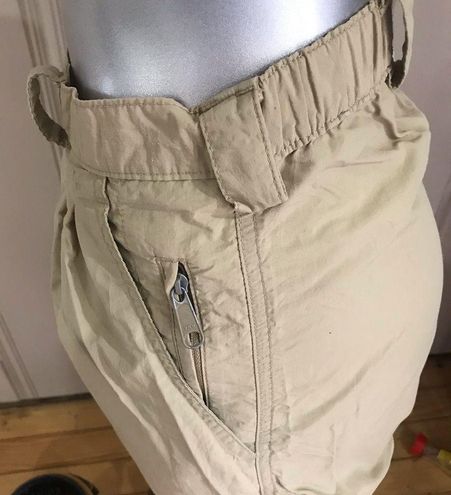 Travelsmith Nylon Cream Tan Hiking Fishing Pants Women's Size 8 - $35 -  From Heather