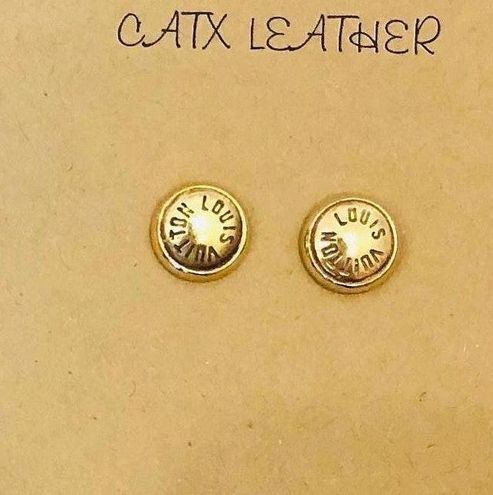 Louis vuitton earrings upcycled