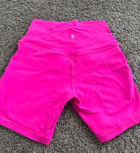 💓Sonic pink lululemon align biker shorts