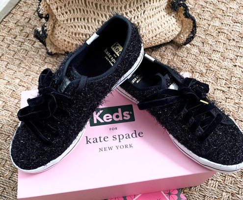 Kate spade keds black deals glitter