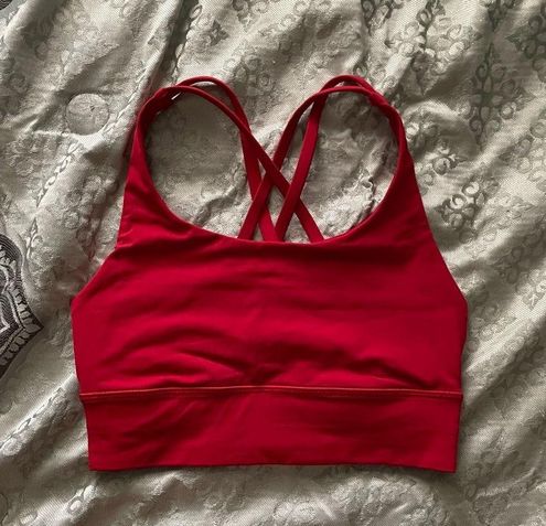 Lululemon Energy Bra Long Line *Medium Support, B/C Cup Red