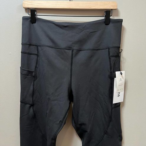 Black Pocket Light n Tight Hi-RIse Capri 20 RC