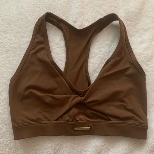 Gymshark Whitney Mesh Sports Bra - Rekindle Brown