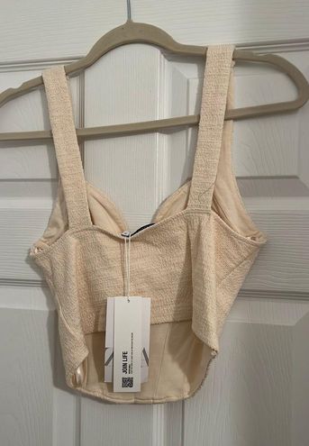 ZARA Textured Corset Top Size M - $43 New With Tags - From Stephanie