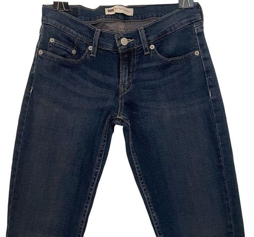 Levi's 524 Too Superlow Skinny Jeans Dark Wash Low Rise Size 5 L/C Blue -  $14 - From Ranee