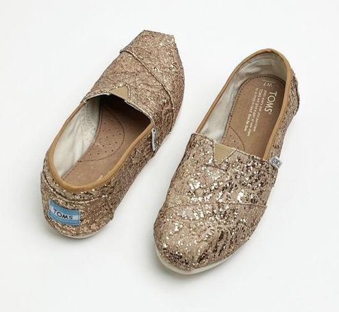 Toms women's sparkly shoes w7