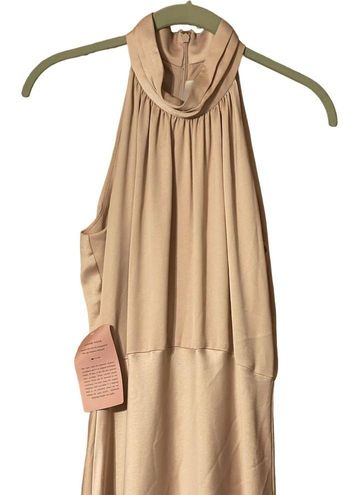 Esme High Neck Satin Dress