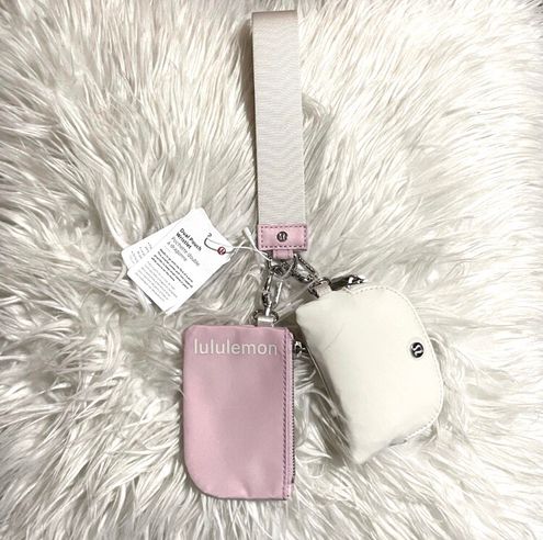 Lululemon Holiday Collection❄️ Dual Pouch Wristlet in White Opal/ Pink  Mist/ Gold Hardware 🤍 💗✨DM to Pre-Order💌 ETA: 7-10