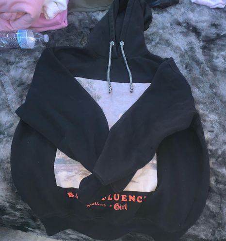 Missguided bad Influence Graphic Hoodie White Size XS 27