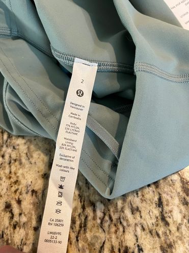 Lululemon NWT Wunder Train Contour Fit High-Rise Crop 23 - Misty Glade  Size 2 - $50 (43% Off Retail) New With Tags - From A