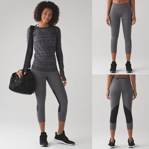 Lululemon // Pace Rival Crop 19 Run Leggings Black Size 10 - $52 (40% Off  Retail) - From Kelsey