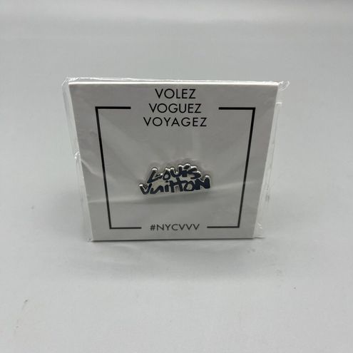 New Louis Vuitton Pin Graffiti Stephen Sprouse Pintail Volez Voguez Voyagez  Logo