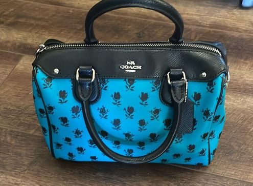 NEW - Coach Mini Bennett Satchel In Floral Print Coated Canvas