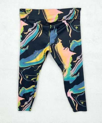 Nike One Luxe Aurora Women's Mid-Rise 7/8 Marbled Leggings