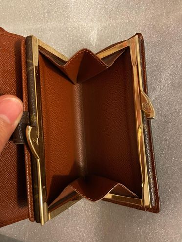 Louis Vuitton Auth Monogram Porte Monnaie Billets Viennois Bifold Brown -  $295 - From Hanin