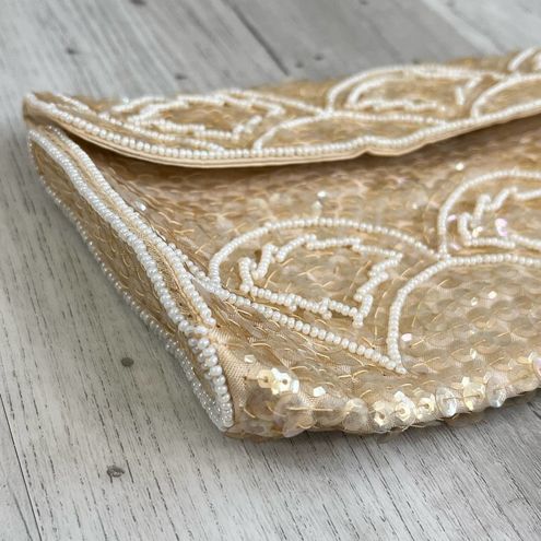 La Regale Vintage Small Gold Beaded Sequin Sparkle Clutch Bag - $31 - From  Ali