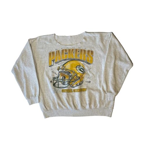 NFL Green Bay Packers 1995 NFC Central Champions Gray Size XL