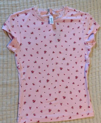 SKIMS rose print top Pink - $75 - From whitney