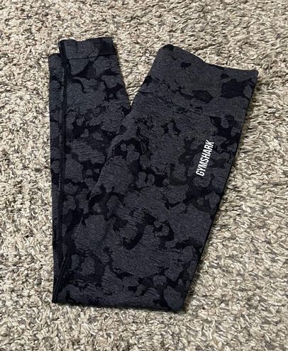 black acid wash seamless leggings