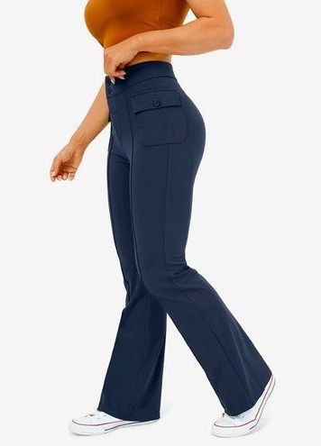 Women's High Waisted Multiple Pockets Slight Flare Casual Cargo Pants -  Halara