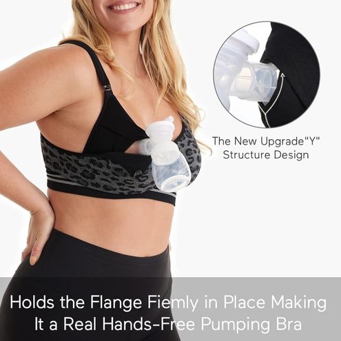 Momcozy 4-in-1 Pumping Bra Hands Free, Fixed Padding Nursing Bra & Maternity  Bra Size M - $23 - From Janae