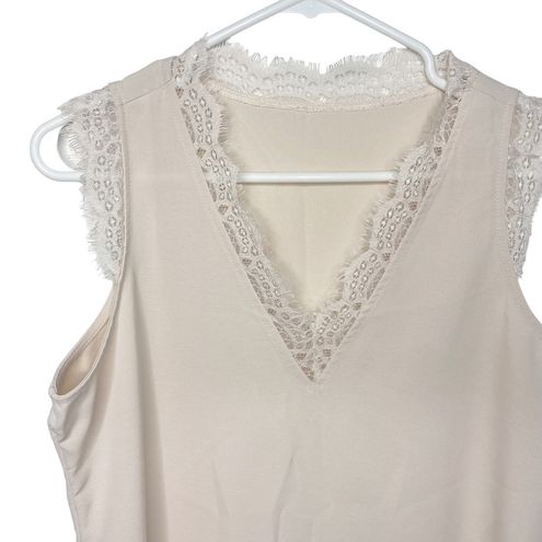 Unbranded light tan camisole lace size 6-8 g - $24 - From Dana