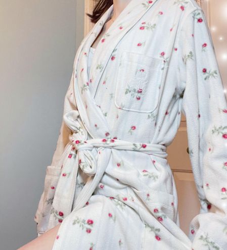 Ralph Lauren Floral Fleece Robe Multi Size M - $38 (70% Off Retail) - From  Faith