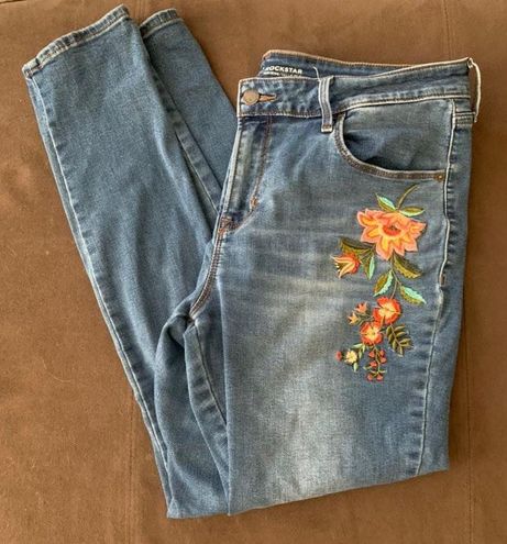 Old Navy Embroidered Skinny Jeans Size 