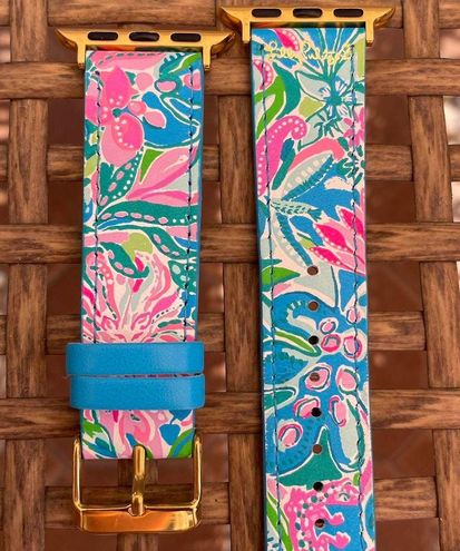  Lilly Pulitzer Geniune Leather Watch Band Sized to Fit