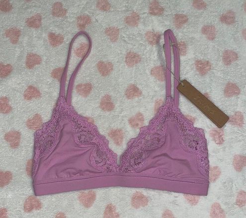 SKIMS fits everybody lace triangle bralette petal size xxsmall NWT