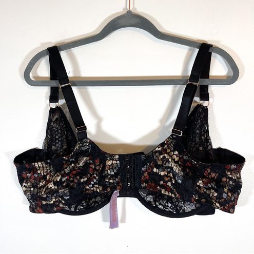 Savage X Fenty, Women's, Cold-Hearted Snake Unlined Lace Demi Bra