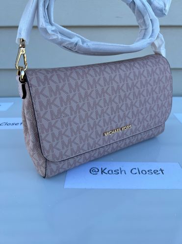 Michael Kors MK Jet Set Medium Logo Convertible Crossbody & Clutch Bag -  Ballet Pink - $139 New With Tags - From Kash