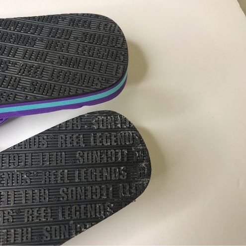 Reel Legends tropical sandals flip flops W SZ 10 - $15 - From Jennifer