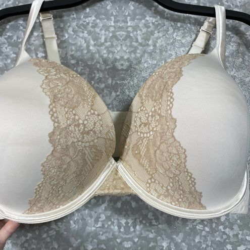 Cacique Ivory Lace Full Coverage Underwire Bra - Size 44DDD - Lightly  Padded - $18 - From Angie