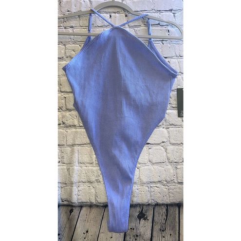 Women's High Cut Bodysuit - Wild Fable - Periwinkle Blue Size Small