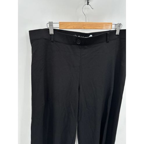 Betabrand Solid Black Wide Leg Laser Cut Capri Pants Women's Size X-Large XL  - $47 - From Taylor