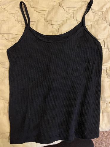 Brandy Melville Ribbed Black Tank Top - $15 - From cat