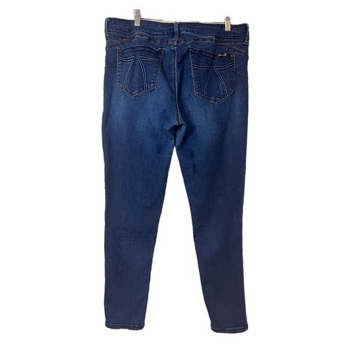 Seven7 Jeans Booty Shaper High Rise Skinny Ankle Dark Wash Women's Size 16  - $21 - From Milleahs