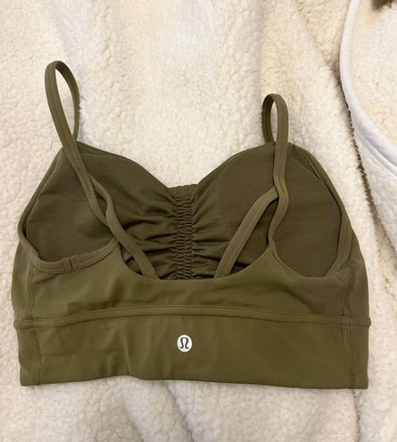 Lululemon Nulu Front Gather Bra Green Size M - $45 - From Makayla